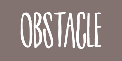 Obstacle Font Poster 3