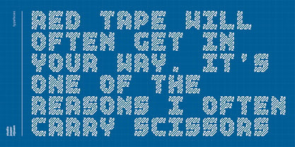WBP Red Tape Font Poster 3