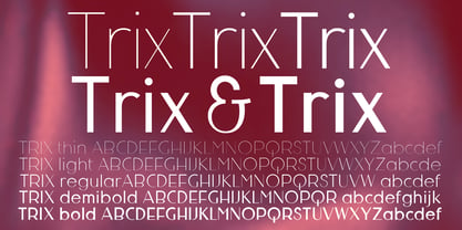 Trix Font Poster 2