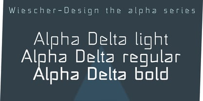 Alpha Delta Font Poster 1