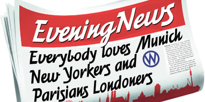 Eveningnews Font Poster 1