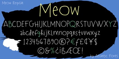 Meow Font Poster 2