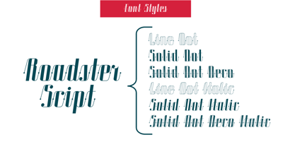 Roadster Script Font Poster 5