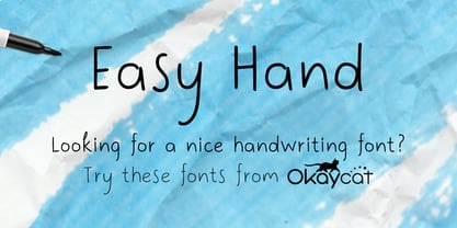 Easy Hand Font Poster 1