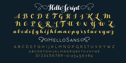 Hello Script Font Poster 4