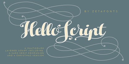 Hello Script Font Poster 1