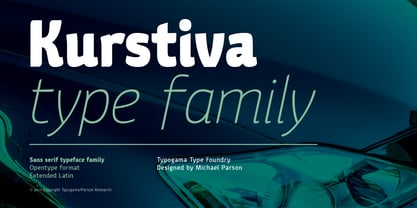 Kurstiva Font Poster 1