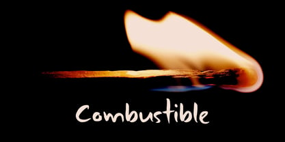Combustible Font Poster 5