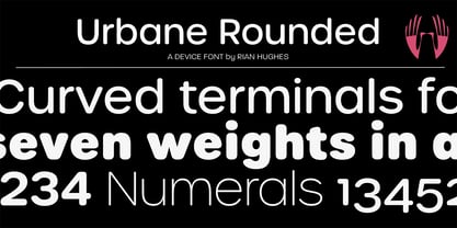 Urbane Rounded Font Poster 1