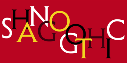 Shàngó Gothic Font Poster 3