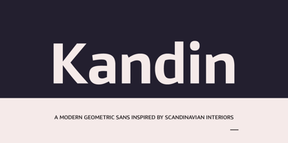 Kandin Font Poster 9