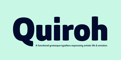 Quiroh Font Poster 9