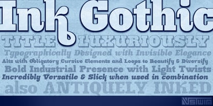 Ink Gothic Font Poster 1