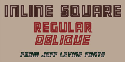 Inline Square JNL Font Poster 1