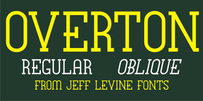 Overton JNL Font Poster 1