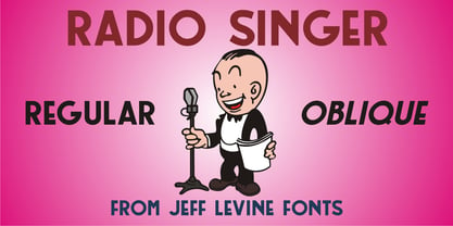 Radio Singer JNL Font Poster 1