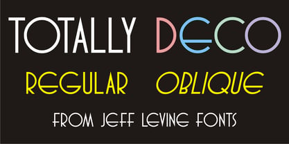 Totally Deco JNL Font Poster 1