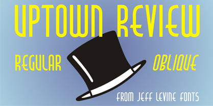 Uptown Review JNL Font Poster 1