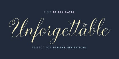 dT Delicatta Font Poster 3