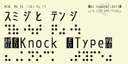Knock Type Font Poster 2