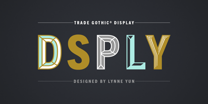 Trade Gothic Display Fuente Póster 1