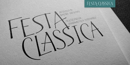 Festa Classica Font Poster 7
