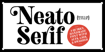 Neato Serif Fuente Póster 1