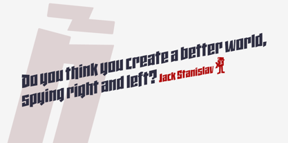 Jack Stanislav Font Poster 8