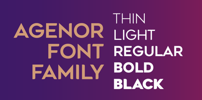 Agenor Font Poster 6