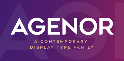 Agenor Font Poster 1