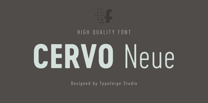 Cervo Neue Font Poster 1