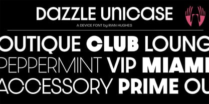 Dazzle Unicase Font Poster 1