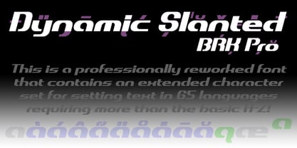 Dynamic BRK Pro Font Poster 2
