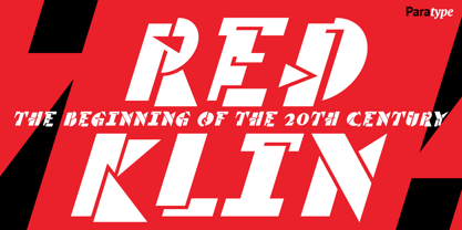 Red Klin Font Poster 6
