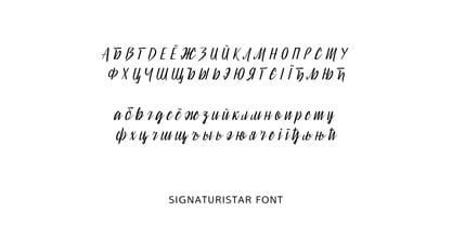 Signaturistar Font Poster 6