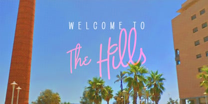 The Hills Font Poster 1