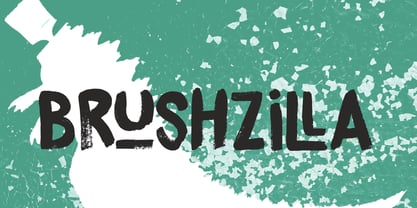 Brushzilla Fuente Póster 9