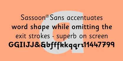 Sassoon Sans Police Poster 1