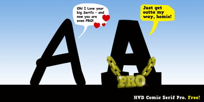 HVD Comic Serif Pro Police Poster 2