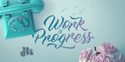 Work In Progress Font Poster 1