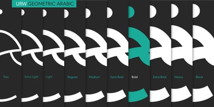 URW Geometric Arabic Fuente Póster 2