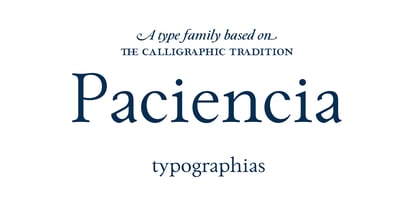 Paciencia Font Poster 1