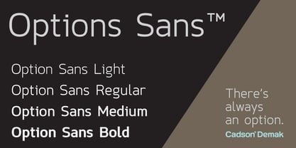 Option Sans Font Poster 1