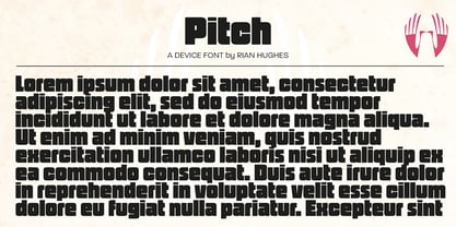 Pitch Font Poster 4