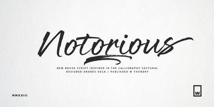 Notorious Font Poster 15