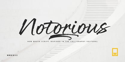 Notorious Font Poster 1