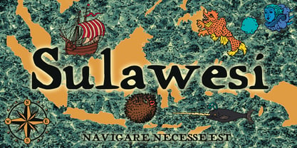 Sulawesi Font Poster 2