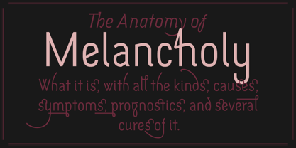 Melancholia Font Poster 6