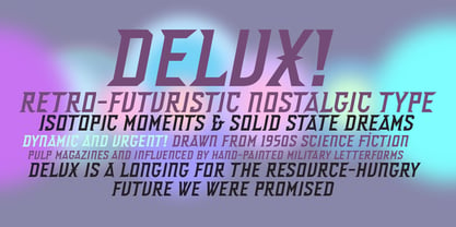 Delux Font Poster 2