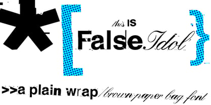 False Idol Font Poster 1